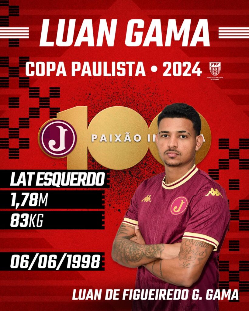 Copa Paulista 2024- Lateral Esquerdo Luan Gama