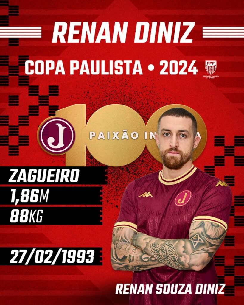 Copa Paulista 2024 – Zagueiro Renan Diniz