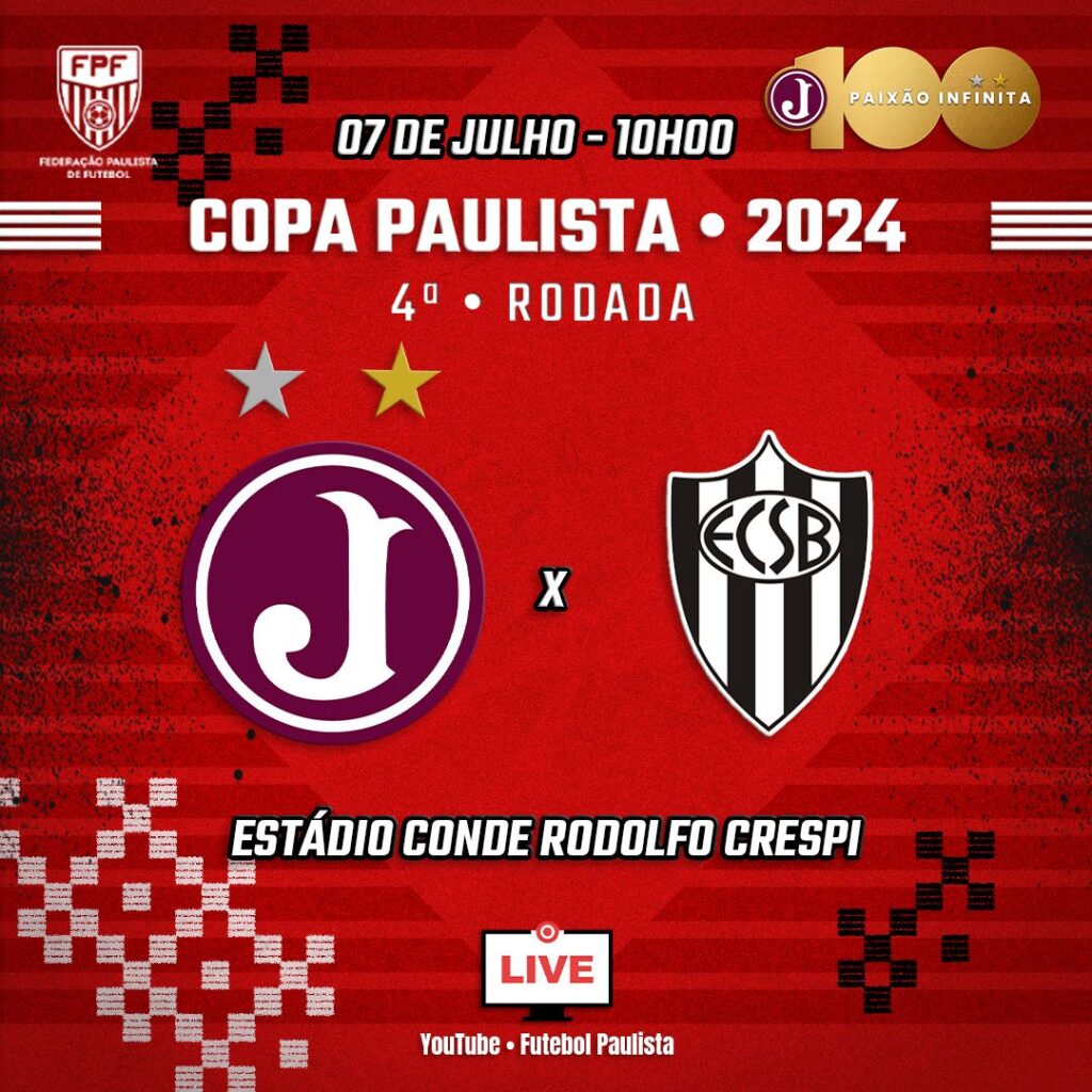 Ingressos 4ª Rodada Copa Paulista – Juventus  x E.C. São Bernardo