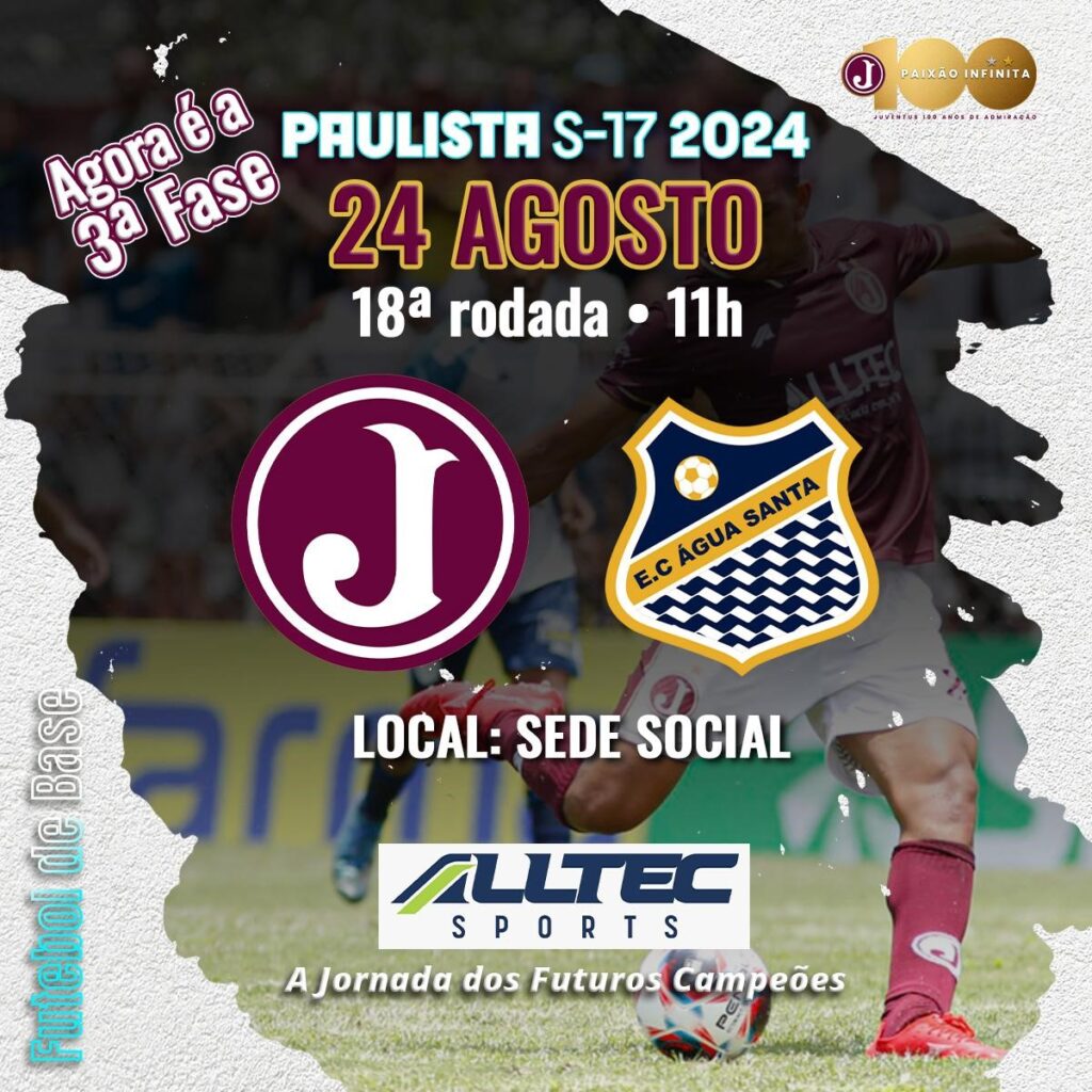 Juventus encara Água Santa no Paulista Sub 17- 3ª Fase