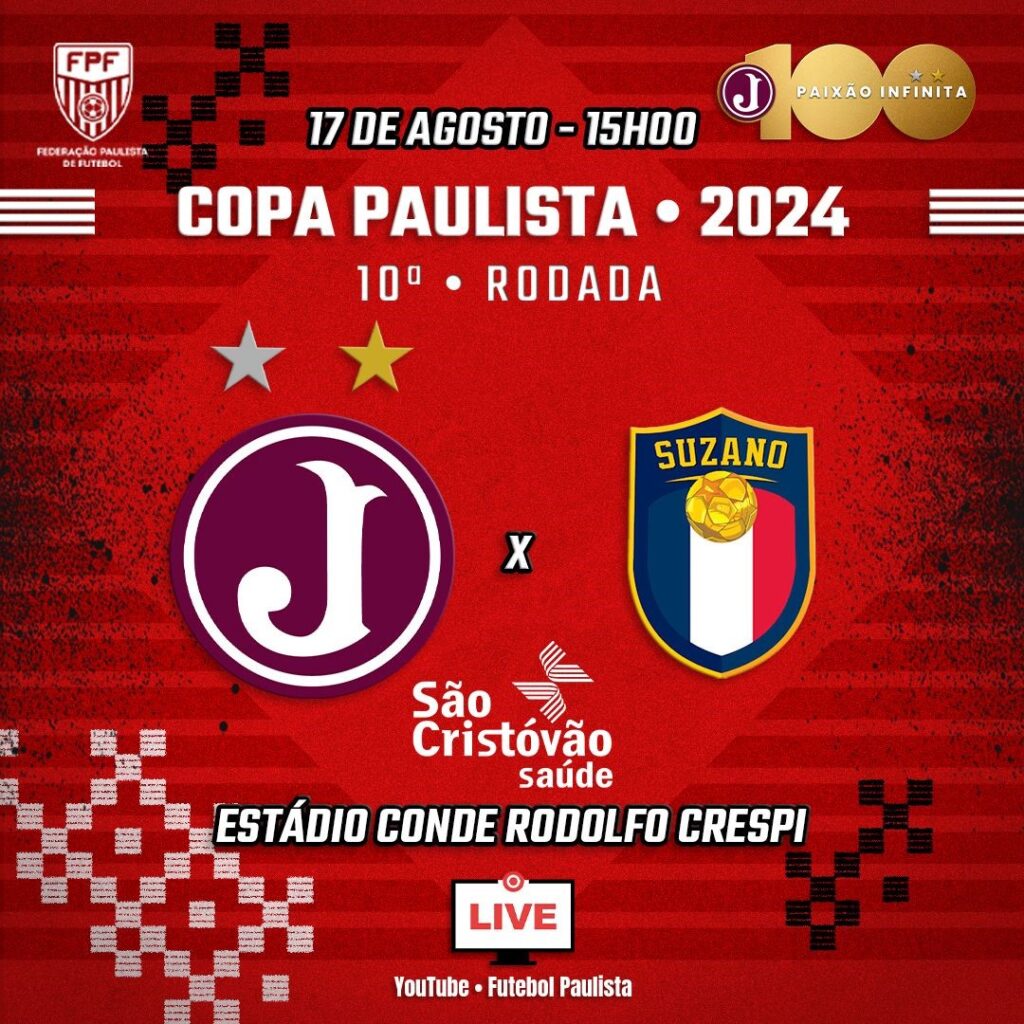 Ingressos – 10ª Rodada da Copa Paulista– Juventus X Suzano