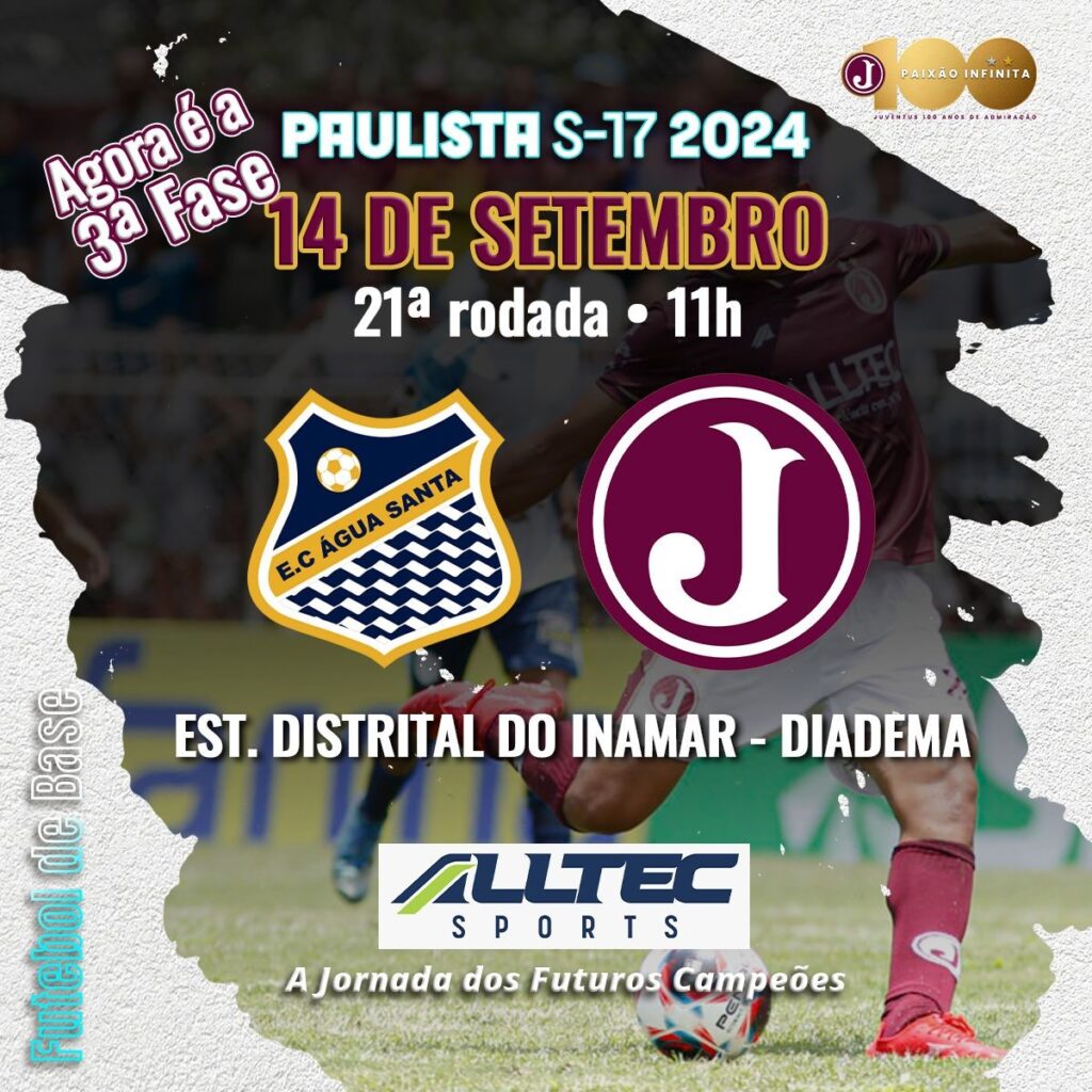 Paulista Sub 17 –  3ª fase -21ª Rodada -Água Santa x Juventus