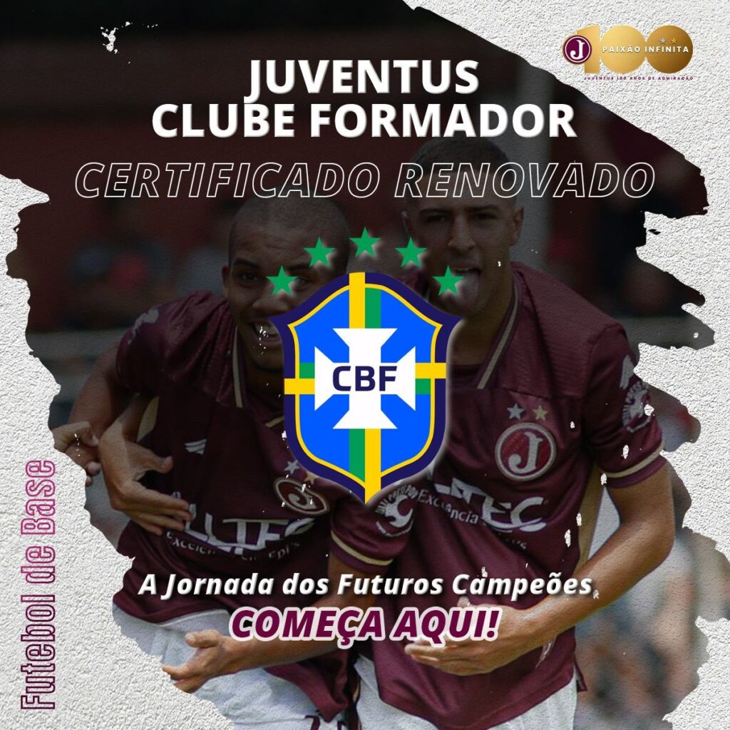 Juventus obtém o Certificado de Clube Formador de Atletas