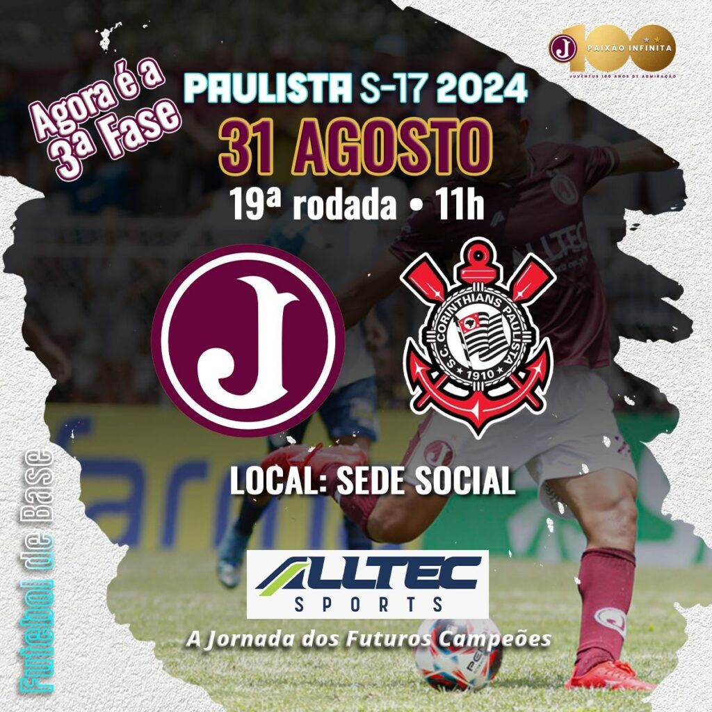 Paulista Sub 17 – 19ª Rodada – 3ª Fase – Juventus x Corinthians