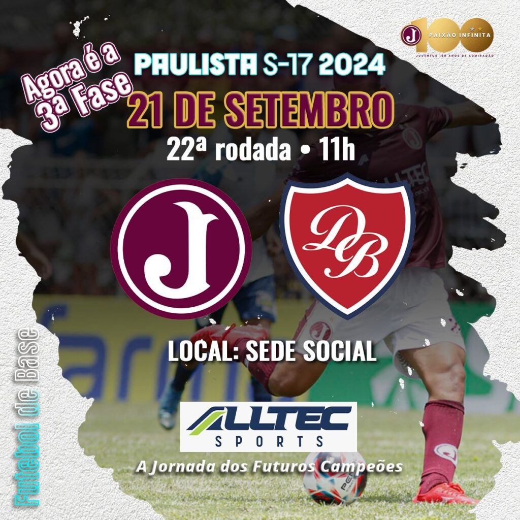 Paulista Sub 17- 3ª Fase-22ª Rodada- Juventus x Desportivo Brasil