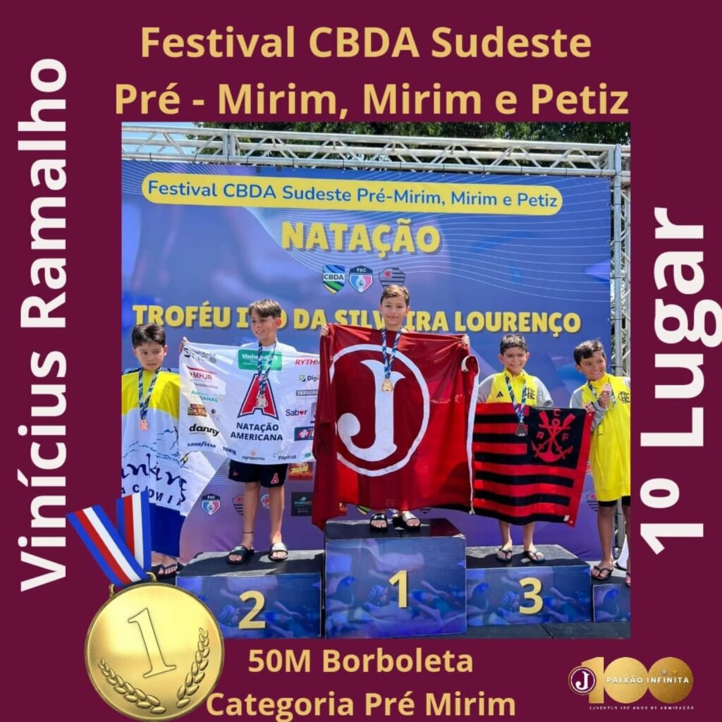 Nadadores Juventinos são destaques no Festival Sudeste em Vitória