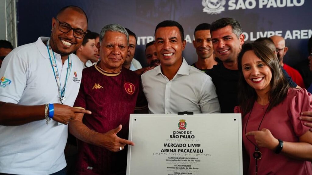 Presidente e CEO do Juventus participam da reinauguração do Mercado Livre Arena Pacaembu
