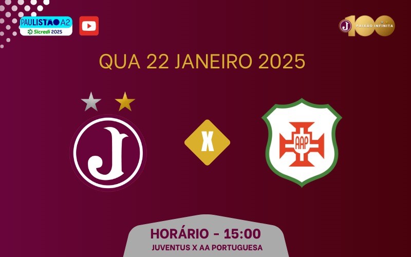 Ingressos Paulista A2 2025 – 3ª Rodada- Juventus x Portuguesa Santista