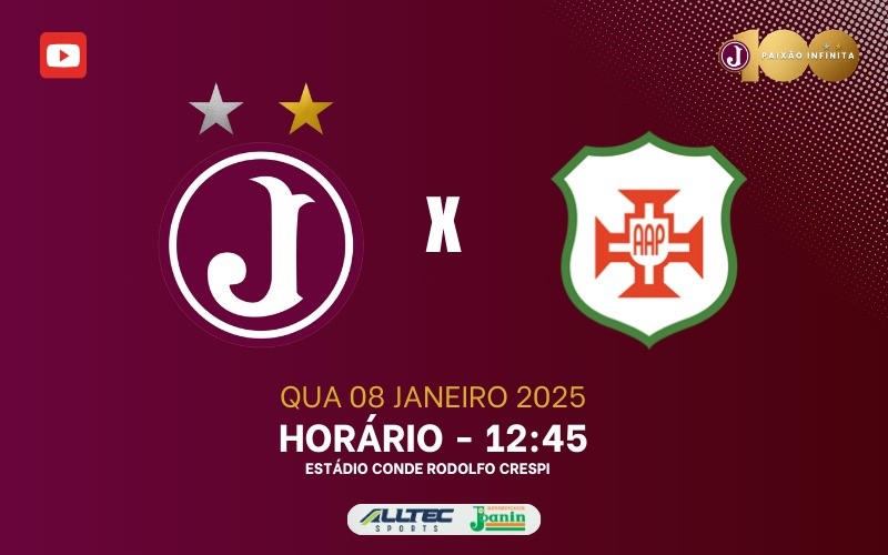 2ª Rodada Copinha Sicredi 2025 – Juventus x Portuguesa Santista