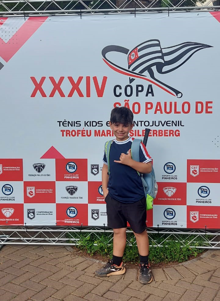 Murilo Domingues se destaca na XXXIV Copa São Paulo de Tênis Kids Troféu Marília Silberberg