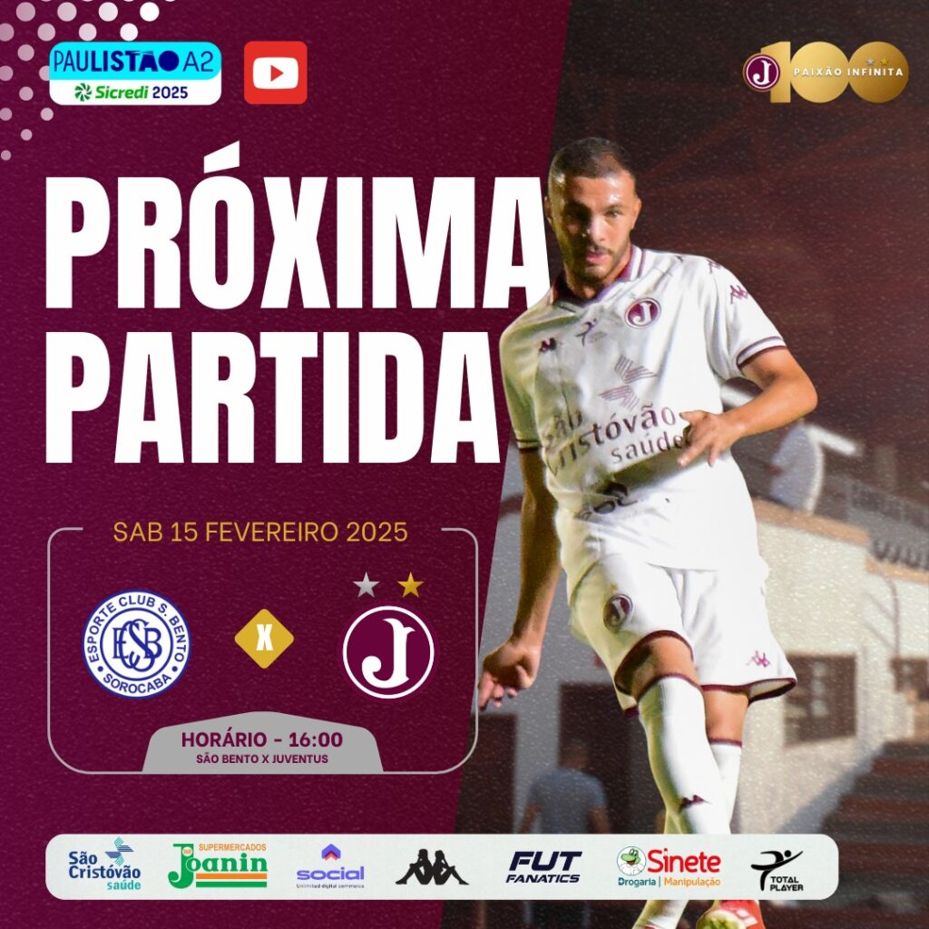 Paulista A2 2025 – 10ª Rodada- São Bento x Juventus