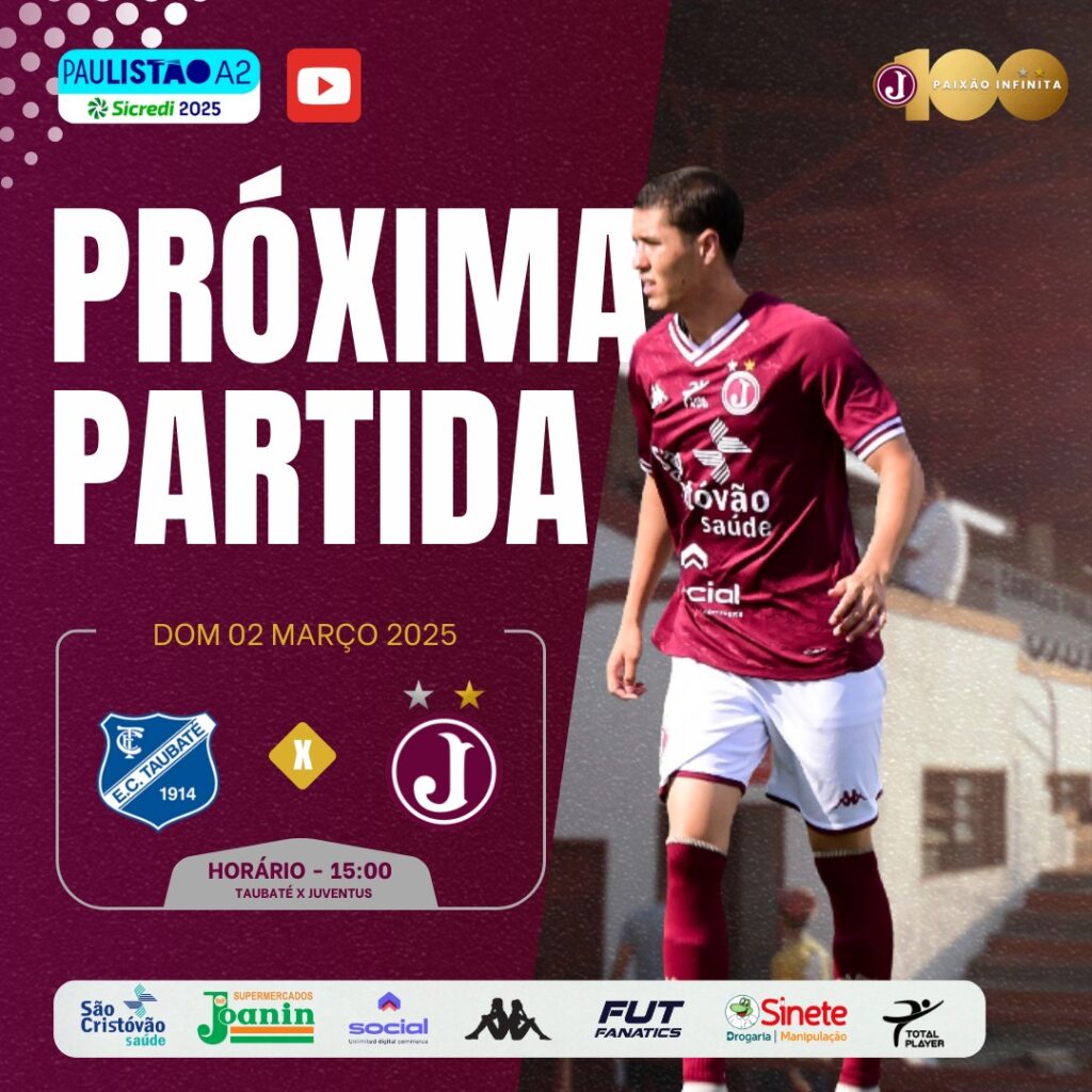 Paulista A2 2025 – 14ª Rodada – Taubaté x Juventus