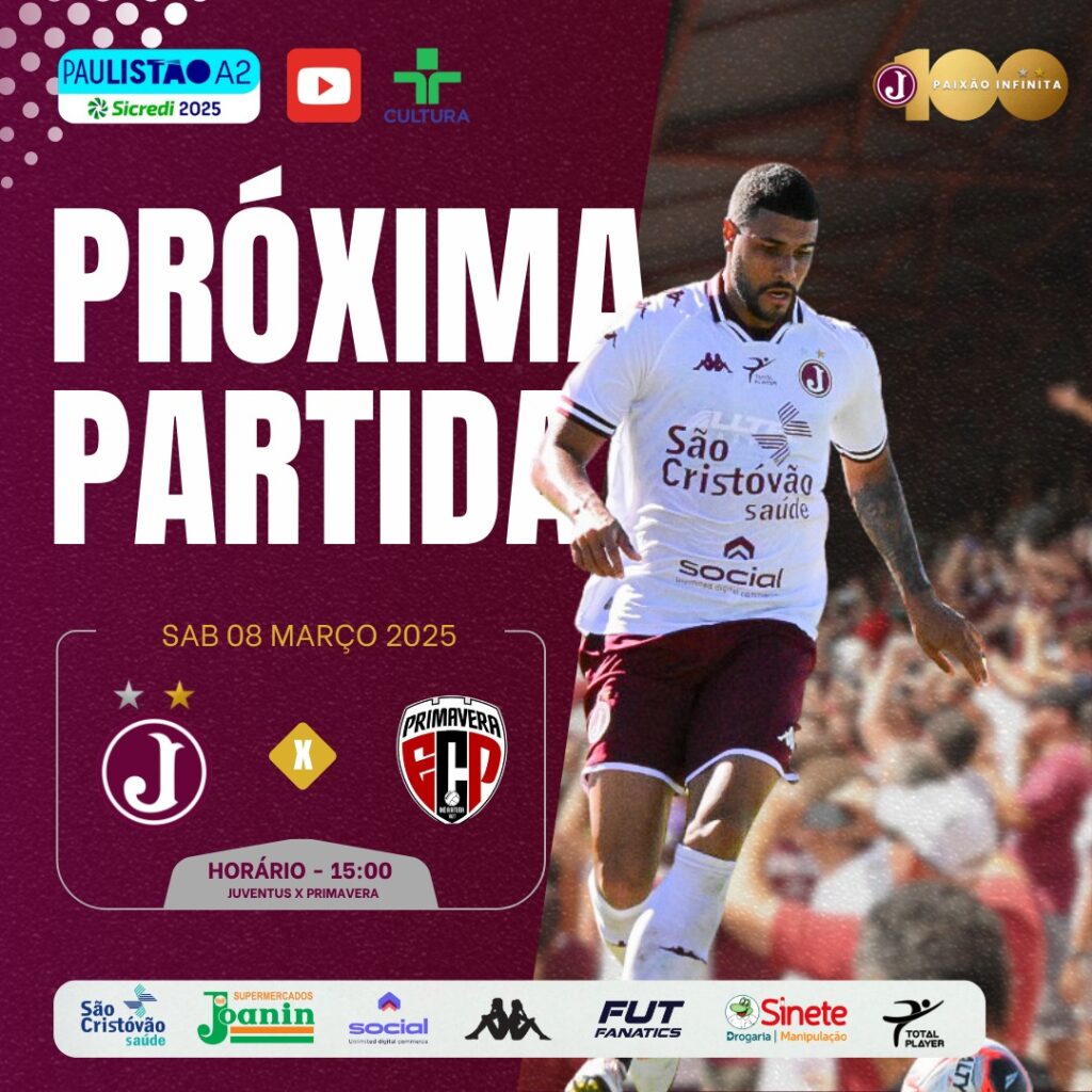 Paulista A2 2025 – 15º Rodada – Juventus x Primavera