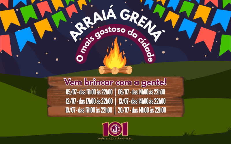 Arraiá Grená 2025 – Vem pro Juve