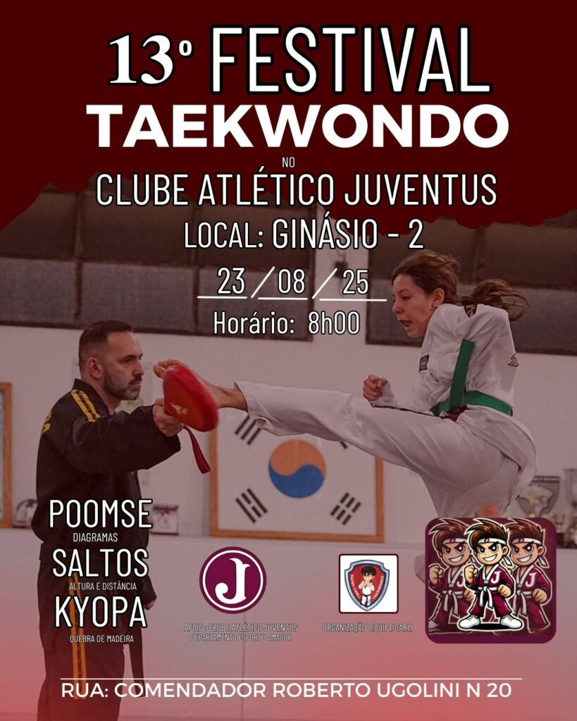 Vem aí o 13º Festival de Taekwondo