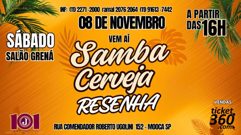 Juventus promove a Festa Samba, Cerveja e Resenha