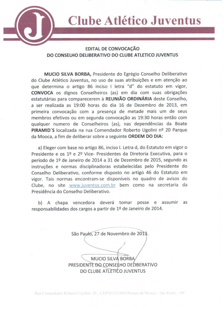 edital de 16-12