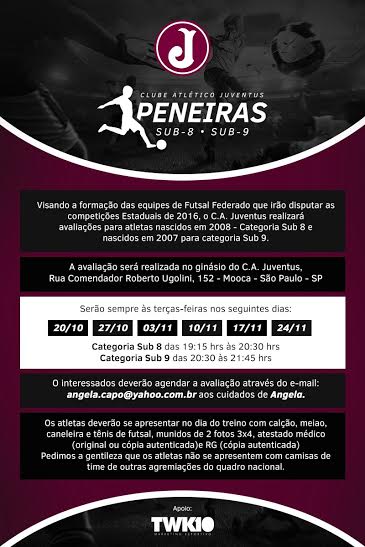 peneira futsal