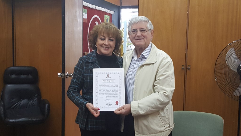 Presidente recebe o Voto de Jubilo da Câmara de Municipal de São Paulo