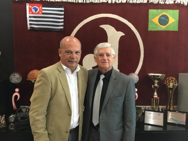 Presidente Domingos Sanches com o deputado Roberto Santiago (Foto: Divulgação/Juventus)