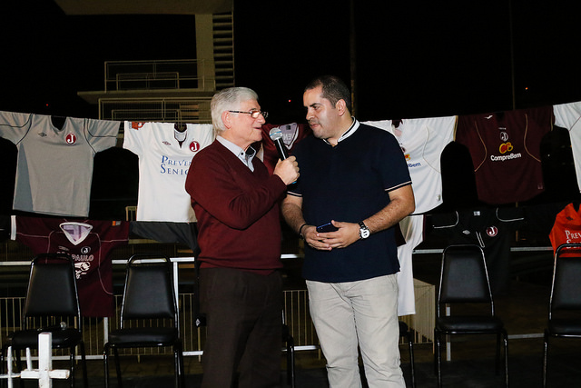 Presidente Domingos Sanches e o jornalista Fredy Junior