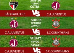 Sub 15 e Sub 17 encaram o Corinthians e o Sub 20 joga contra o São Paulo
