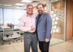 Presidente Juventino se reúne com Presidente da FPF