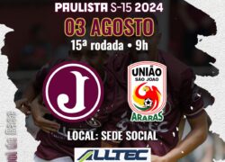 Sub 15 e Sub 17 atuam pelo Paulista na Sede Social no próximo sábado (03/08)
