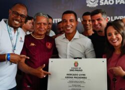 Presidente e CEO do Juventus participam da reinauguração do Mercado Livre Arena Pacaembu