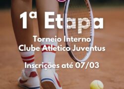 1ª Etapa do Torneio Interno do Clube Atlético Juventus: Inscrições Abertas até 07/03