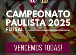 Juventus vence em todas as categorias pela 8ª Rodada do Paulista de Futsal